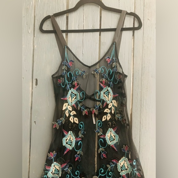 👗RARE Free People Black Sheer Maxi Dress-NWOT! - Picture 6 of 12